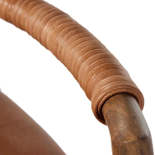 Contemporary Four Hands Baden Counter Stool, Haven Tobacco Leather For Sale - Image 3 of 12