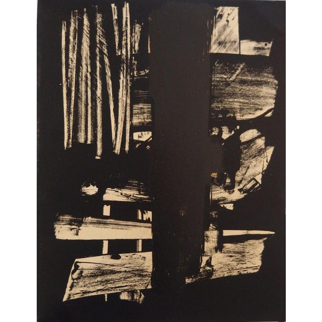 Pierre Soulages, Lithograph No. 9, Lithograph For Sale - Image 6 of 6