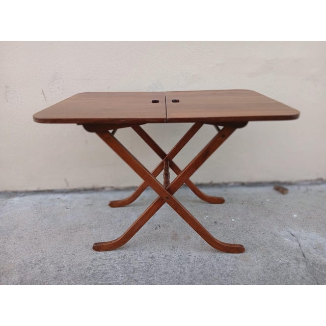 Mid-Century Modern Folding Serving Table, 1950s For Sale - Image 3 of 6
