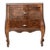 Vintage Italian Trellis Burl Petite Commode For Sale