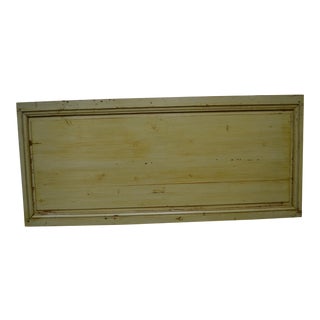 19th Century Painted Pine Queen Size Headboard Panel For Sale