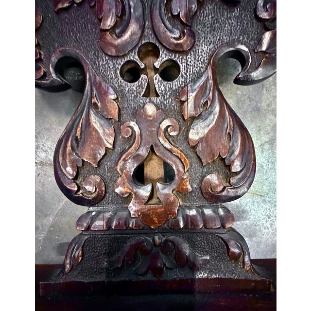 Antique Hand-Carved Welsh Hall Chair For Sale - Image 11 of 12