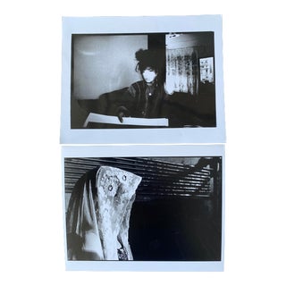 Vintage Set of 2 Nat Finkelstein "Edie Sedgwick" Silver Gelatin Photograph and Portrait Photograph of an Unknown Woman For Sale