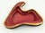 Mid 20th Century Vintage Raspberry Pink Gold and Black California Pottery Ceramic Boomerang Bowl For Sale - Image 5 of 8