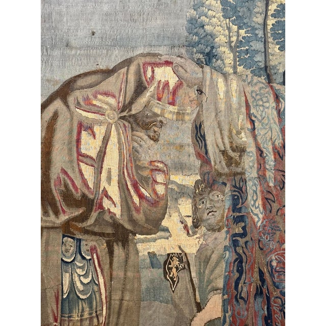 Traditional 17th C. Flemish Religious Tapestry After Rubens For Sale - Image 3 of 10