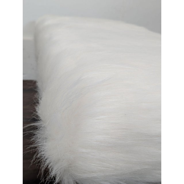 Restoration Hardware Faux Fur Bench For Sale In San Francisco - Image 6 of 7