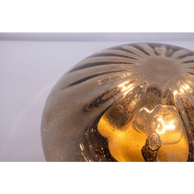 Round Smoked Glass Flush Mount from Hillebrand, Germany, 1970 For Sale - Image 13 of 15