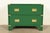 Drexel Heritage Mid-Century Hollywood Regency Campaign Green Lacquered Nightstand | Circa 1970s For Sale - Image 12 of 12