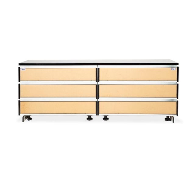 Cube Sideboard with Drawers in Black High Gloss Wood from Interlübke For Sale - Image 9 of 12