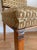 1930s French Art Deco Chestnut Wood & Silk Dining Chairs - Set of 6 For Sale - Image 10 of 11