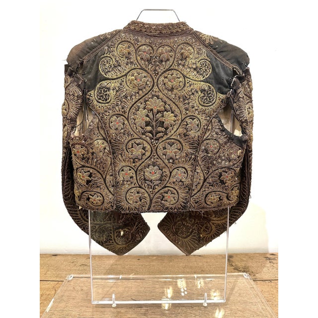 Textile Antique Matador/ Bull Fighter's Jacket in Custom Acrylic Box, circa 1850s For Sale - Image 7 of 12