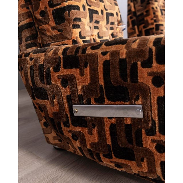 Vintage Velvet Lounge Chairs, 1970s, Set of 2 For Sale - Image 10 of 12