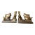 Antique Schooling Fish Metal Bookends by K & O Co Ny For Sale