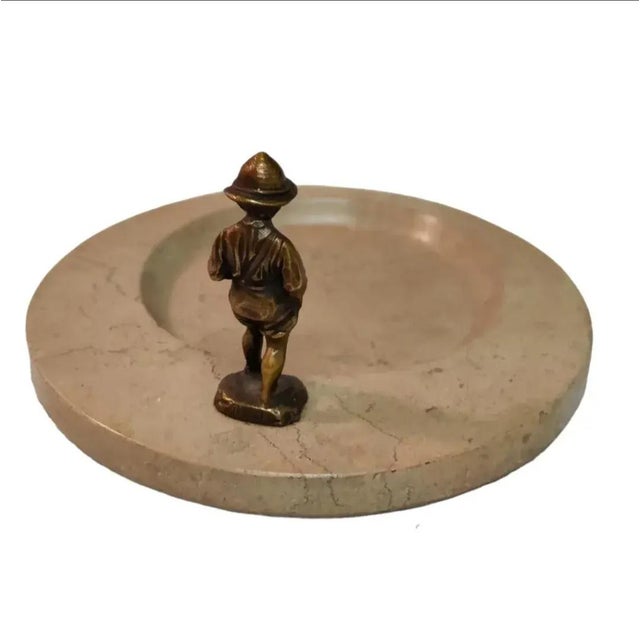 Late 19th Century Signed Bronze Figure on Large Stone Plinth For Sale - Image 4 of 12