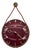 Ruby-Colored Wall Clock from UPG Halle, East Germany, 1960s-1970s For Sale