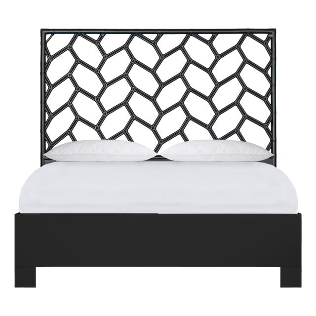 Silas Platform Bed Queen - Black For Sale