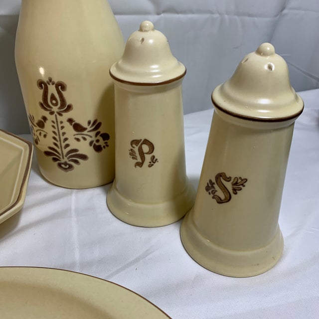 Farmhouse Vintage Pfaltzgraff "Village" Pattern Serving and Accessory Set - 6 Pieces For Sale - Image 3 of 6