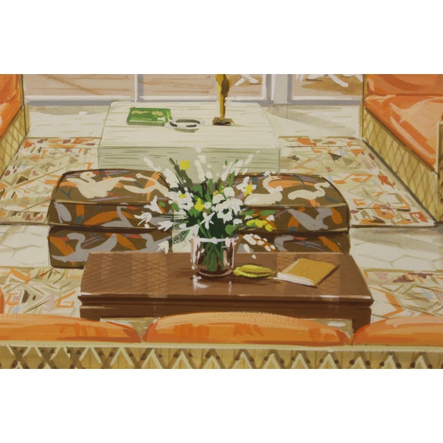 Tropical-Inspired Retro Living Room Painting For Sale - Image 5 of 6