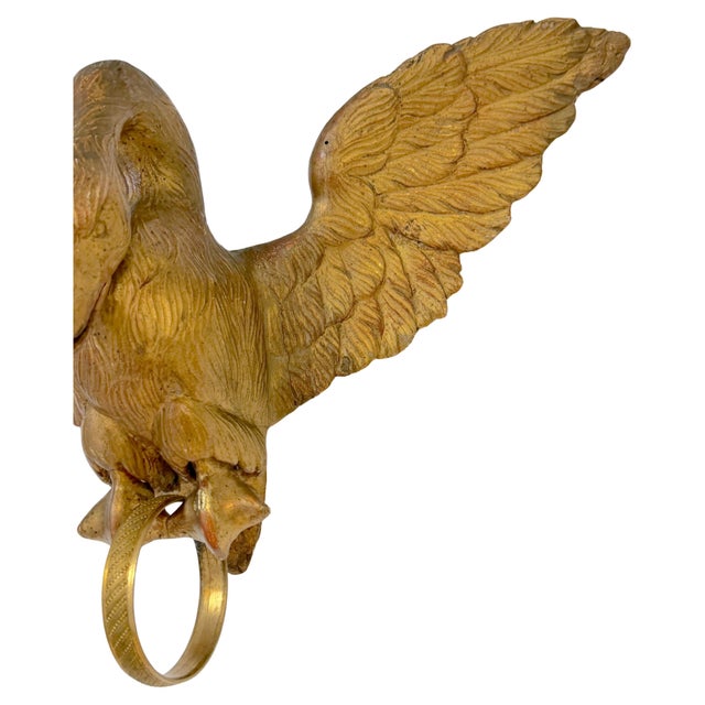 19th C. French Giltwood, Ormolu Swan Bed Corona, Circle Desmalter/ Krieger For Sale - Image 13 of 18