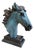 Patinated Horse Head Bust, Bronze For Sale