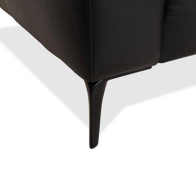 Zurich 2-Seater Sofa in Black Leather from BoConcept For Sale - Image 9 of 16