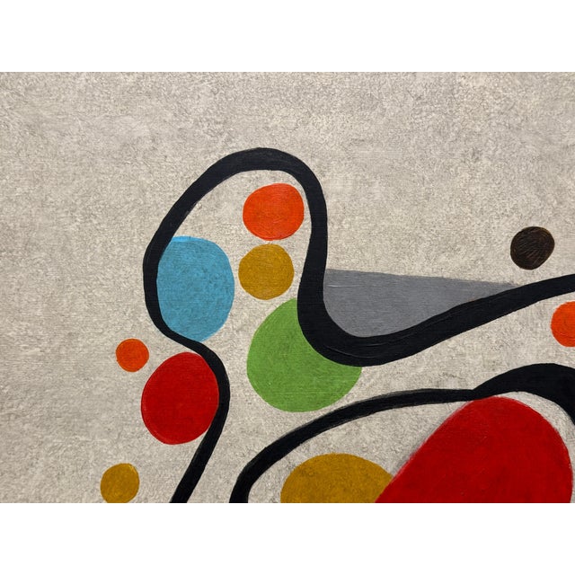 Gary Janis 2024 Abstract in a solid Walnut Frame For Sale - Image 4 of 12