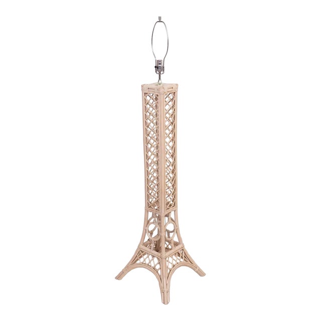 Mid Century Bamboo Eifel Tower Floor Lamp Rewired For Sale