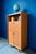Vintage Chevron Marquetry Secretaire in Oak, 1950s For Sale - Image 3 of 18