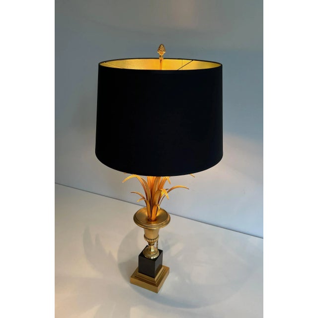 1970s 1970 Neoclassical Style Palm Trees in Chrome and Brass Lights - A Pair For Sale - Image 5 of 12