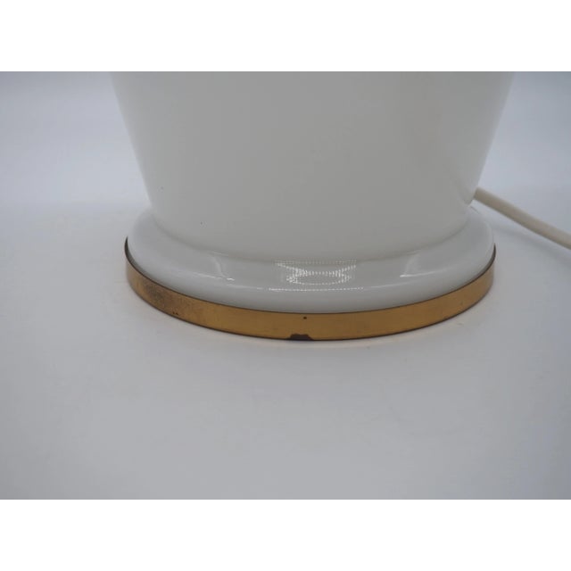 Metal Vintage Opaline Glass Table Lamp from Ikea, Sweden, 1980s For Sale - Image 7 of 18
