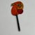Vintage Whimsical Painted Wood Art Face Sculpture/Mask on a Stick For Sale - Image 4 of 7