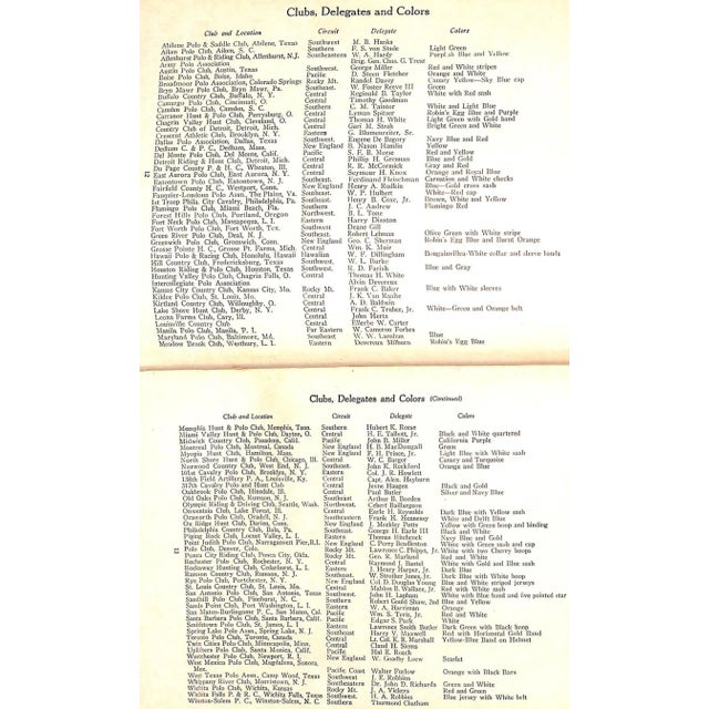 United States Polo Association 1930 Year Book For Sale - Image 9 of 11