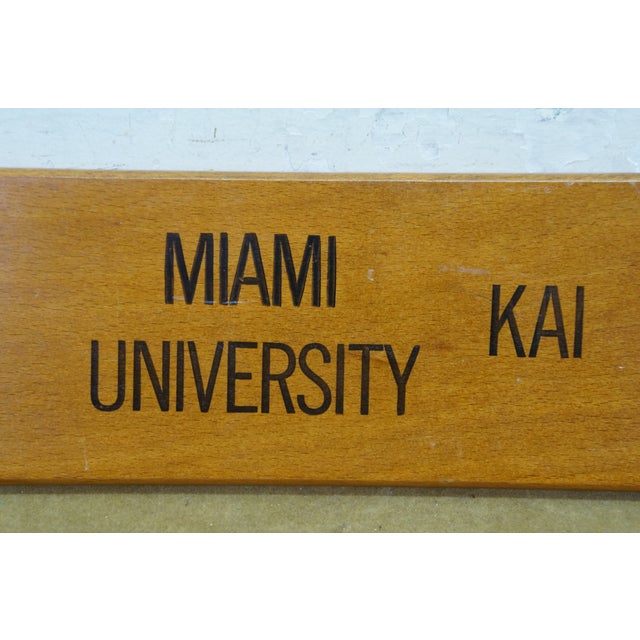 1960s Miami University Bθπ Beta Theta Pi Greek Fraternity Hazing Paddles 22" For Sale - Image 11 of 15