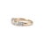 Early 21st Century 14k Rose Gold Five Across Half Eternity 1.38ct Lab Grown Diamond Wedding Band For Sale - Image 5 of 9