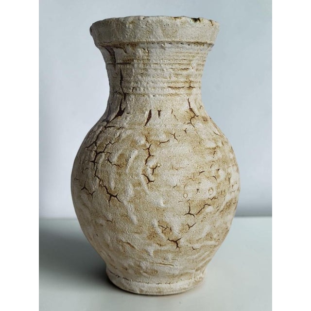 Mid-Century Modern Vintage Ceramic Vase from Accolay, 1950s For Sale - Image 3 of 9