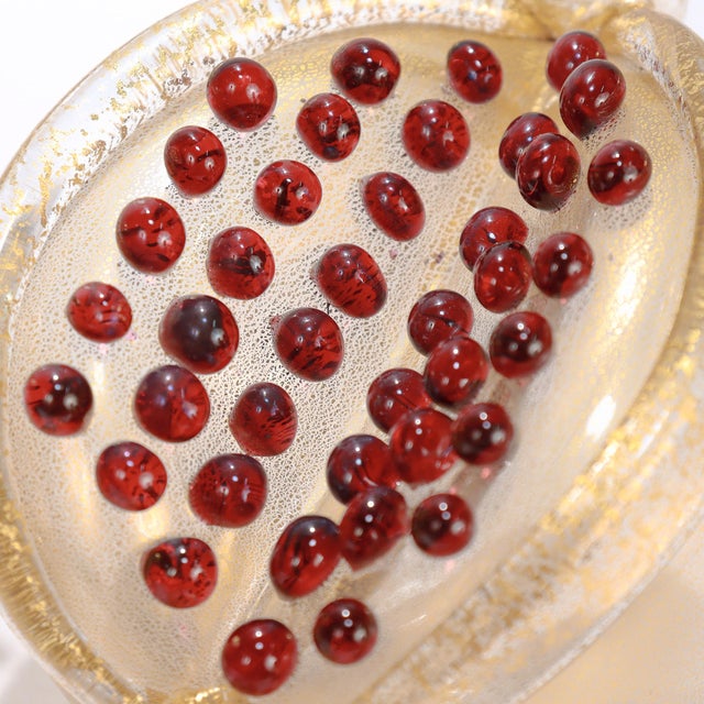 Pair of Venetian Glass Pomegranate Sculptures by Romeo Gigli for Pauly & Co. For Sale - Image 16 of 16