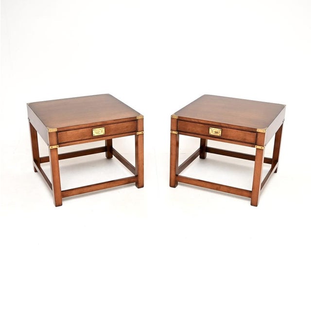 Military Campaign Side Tables, 1950s, Set of 2 For Sale - Image 10 of 10