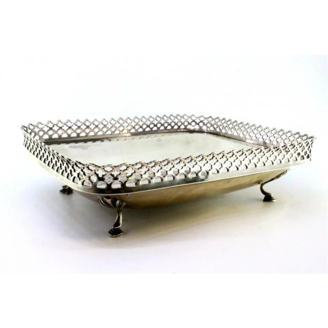 Silver Fruit Bowl with Wire Rack For Sale - Image 6 of 8