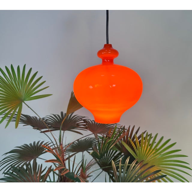 Modern Glass Hanging Lamp by Hans Agne Jacobsson for Staff, 1960s For Sale - Image 3 of 18