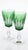 Vintage Capriccio Reseda Green Lead Crystal Hock Wine Glass by Villeroy & Boch, Wadgassen, 1980s, Set of 2 For Sale - Image 4 of 4