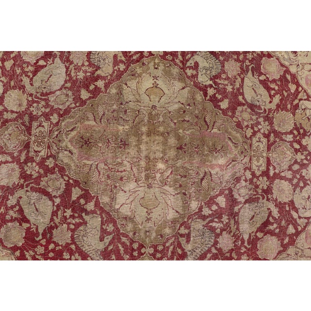 Antique Indian Finely Woven Rug of Mughal Empire 5'11 X 7'7 For Sale - Image 10 of 14