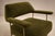 1950s Brazilian Modern Pair of Armchairs in Aged Brass & Olive Green Mohair by Joaquim Tenreiro, 1950s For Sale - Image 5 of 17