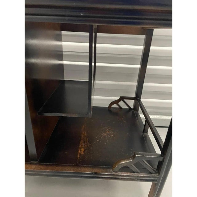 Mid 20th Century Rare Chinoiserie Pagoda Style Accent Table by Thomasville For Sale - Image 5 of 8