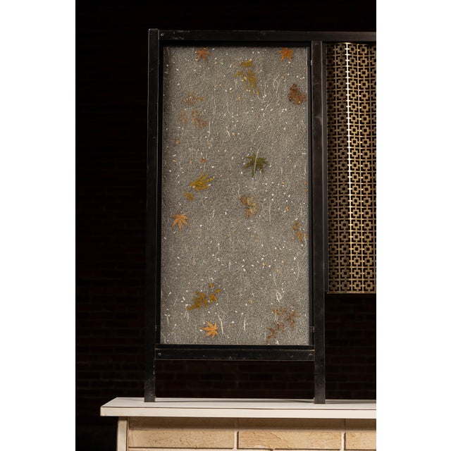 Mid 20th Century Mid-Century Decorative Japanese-Inspired Screen Cabinet For Sale - Image 5 of 9