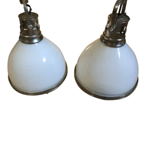 Medium Sized Hudson Valley Lighting Industrial Pendants -A Pair