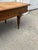 Vintage Mid-Century Modern Burl Wood Coffee Table With Inlaid Top, Tapered Legs and Brass Feet For Sale In New York - Image 6 of 12