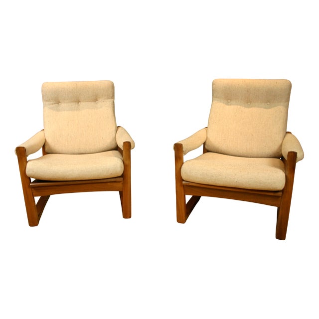 Virginia Lounge Armchairs by Guy Rogers, 1969, Set of 2 For Sale