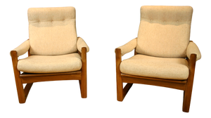 Virginia Lounge Armchairs by Guy Rogers, 1969, Set of 2