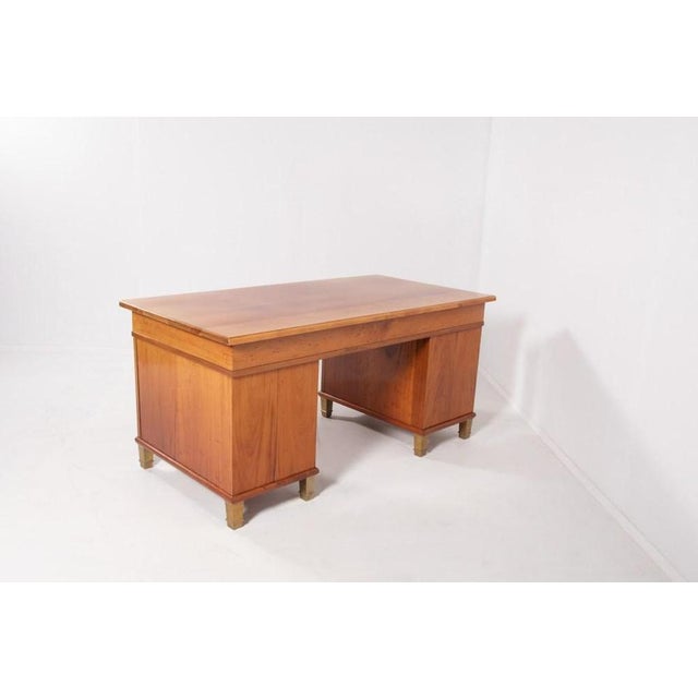 Monumental Danish Modern Executive Desk, 1950s For Sale - Image 12 of 18