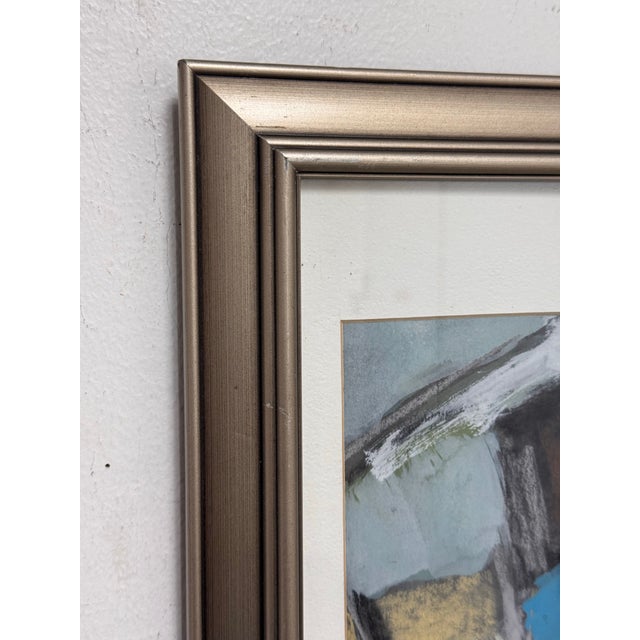 Gray Vicki Dischler Pastel Painting, Framed For Sale - Image 8 of 12